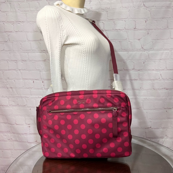 kate spade Bags Kate Spade Polka Dot Nylon Lap Top Bag Nwt Msrp 259
